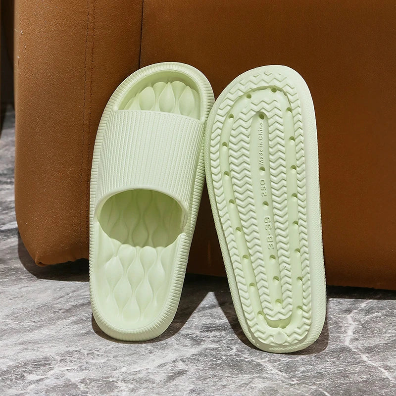 Fashion Solid Color Summer Unisex Home Shoes Soft Sandals for Men and Women Slippers Indoor Flip Flops