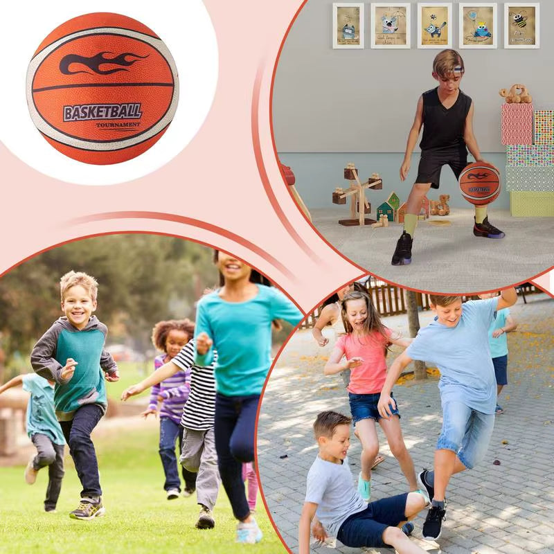 Silent Basketball Indoor Mute Pat Ball Silent Basketball 21/24Cm No.5/7 Soft Foam Basketball for Kids Adult Basketball Games