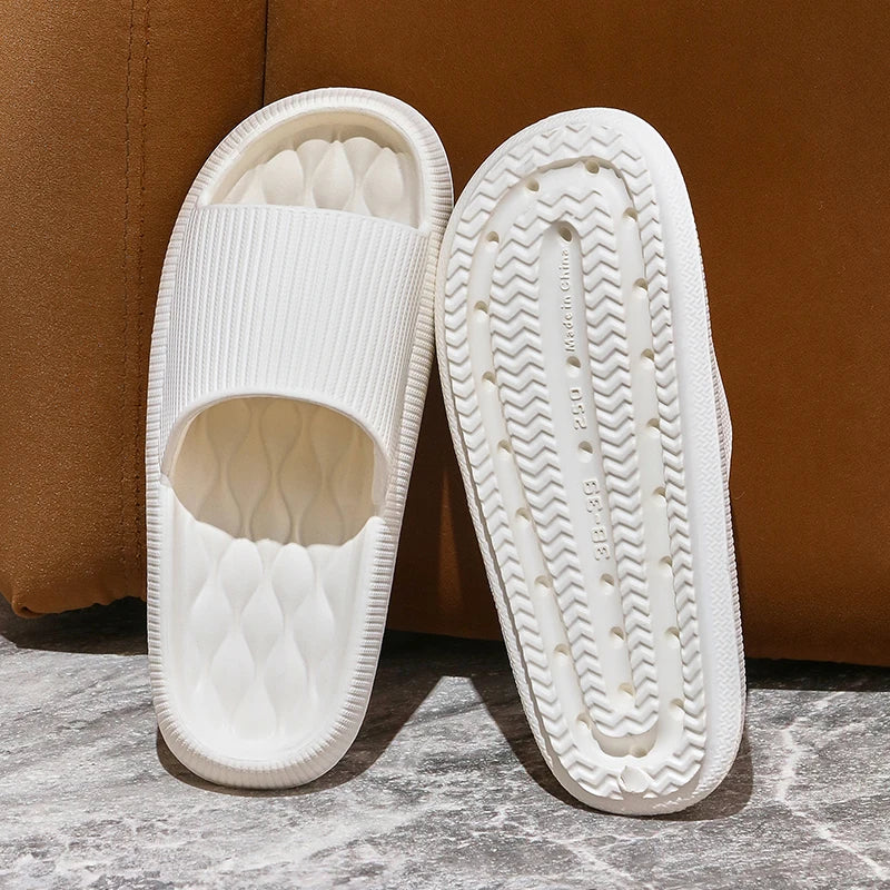 Fashion Solid Color Summer Unisex Home Shoes Soft Sandals for Men and Women Slippers Indoor Flip Flops