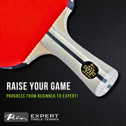Palio Expert 3.0 Table Tennis Bat & Case | ITTF Approved High-Performance Ping Pong Racket for Beginners | Maximum Spin & Control