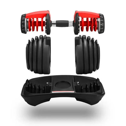 24Kg 52.5LB Manubri Regolabili Verstellbare Hantel Hanteln Fitness Workout Adjustable Dumbbells for Home