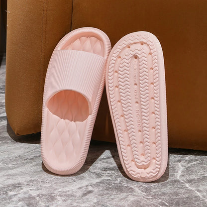 Fashion Solid Color Summer Unisex Home Shoes Soft Sandals for Men and Women Slippers Indoor Flip Flops