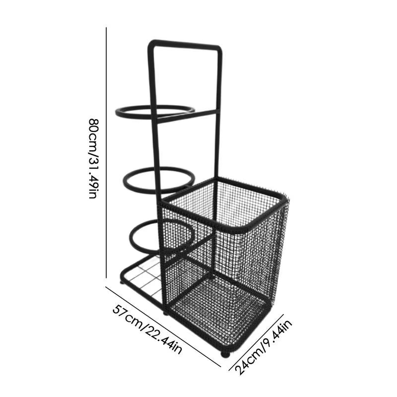 Basketball Storage Rack Indoor Balls Placed Rack Multi Layer Ball Storage Stand Cast Iron Garage Organizer for Volleyball